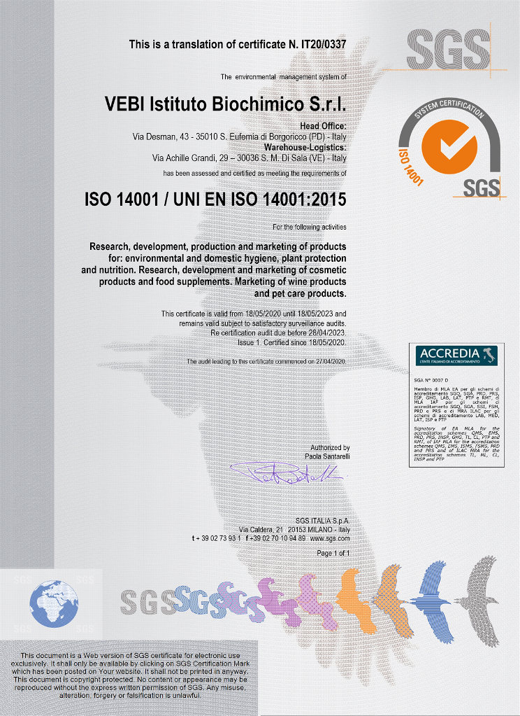 Certification ISO 14001